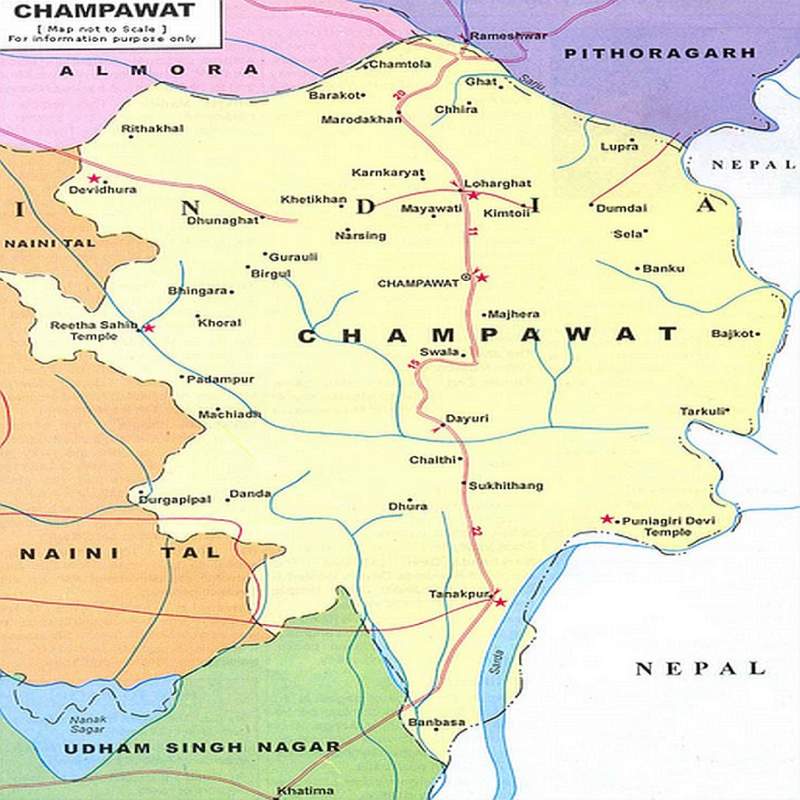 Champawat Map