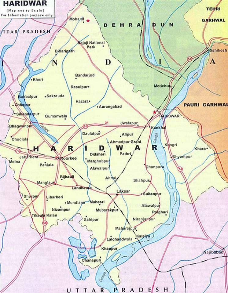 Haridwar-Map